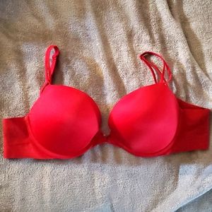 Victoria secret push up bra. Red 34 D